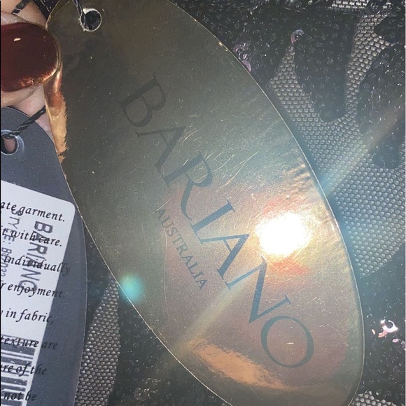 Bariano Dianne Scoop Pattern Sequin Gown - Picture 4 of 14